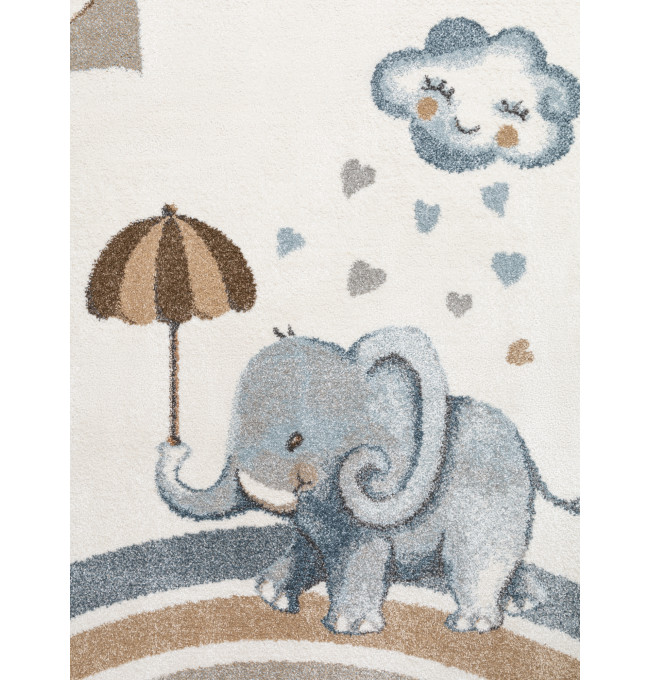 Koberec Villeroy & Boch BOHO KIDS Walk like an Elephant Rainy Party krémový