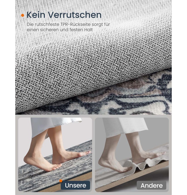 Koberec Vintage šedý / modrý