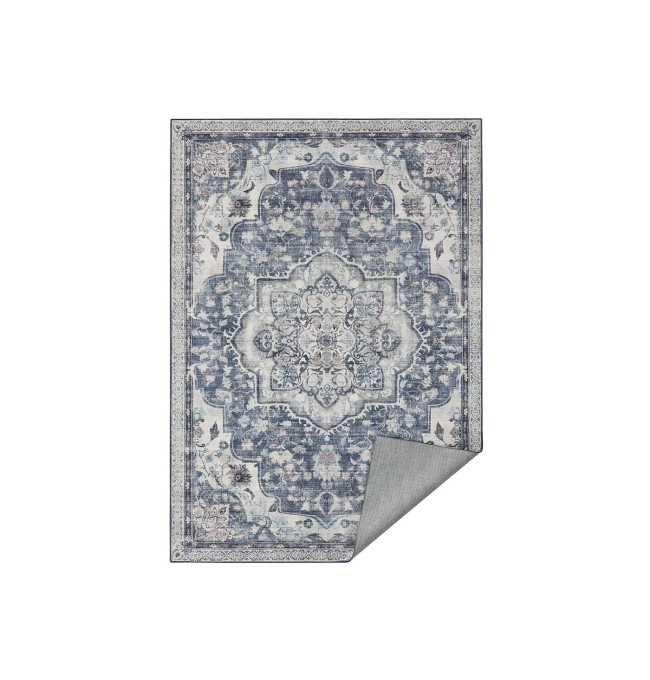 Koberec Vintage šedý / modrý