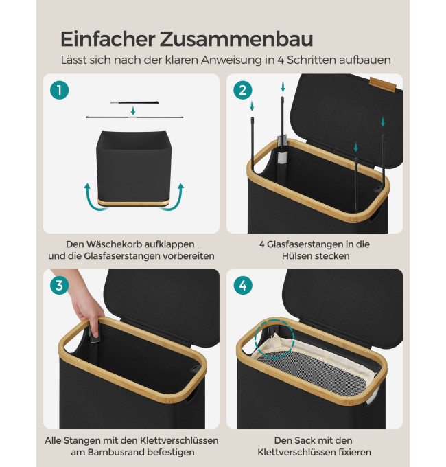 Prádelní koš 65L LCB506B01