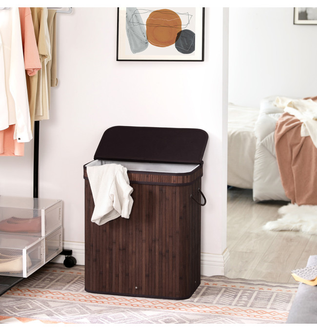 Bambusový koš na prádlo 100L LCB063K02