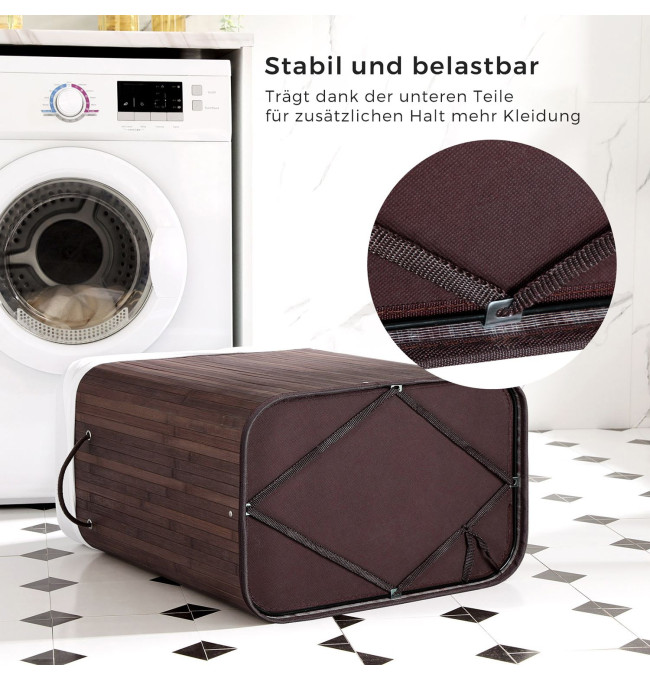 Bambusový koš na prádlo 100L LCB063K02