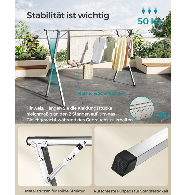 Stojací sušák na prádlo LLR902E01