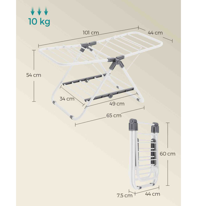 Stojací sušák na prádlo LLR504W01