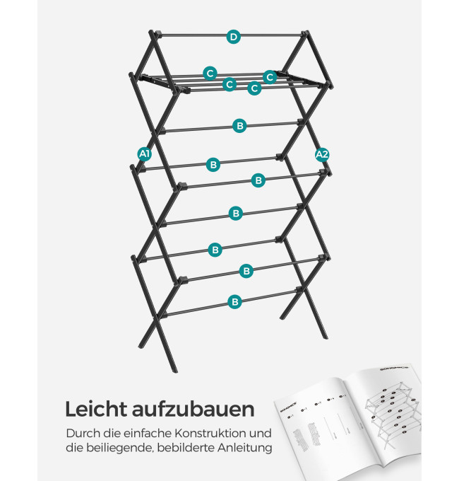 Stojací sušák na prádlo LLR770B01