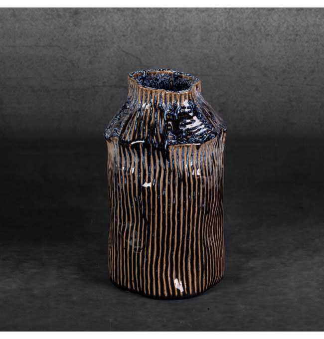 Váza ALDA 03 granátová / béžová