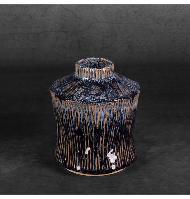 Váza ALDA 04 granátová / béžová