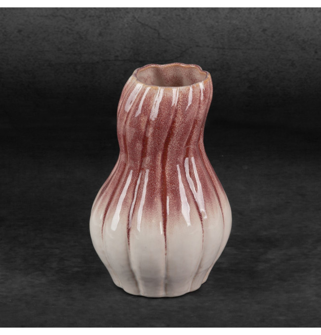 Váza EVITA 01 krémová / růžová