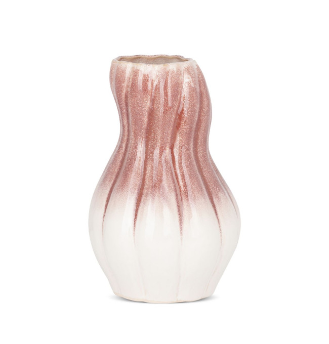 Váza EVITA 01 krémová / růžová