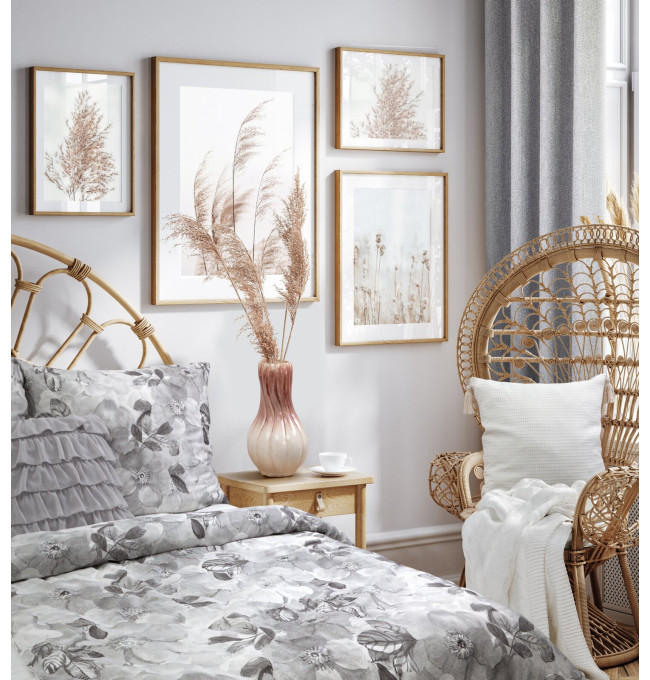 Váza EVITA 02 krémová / růžová