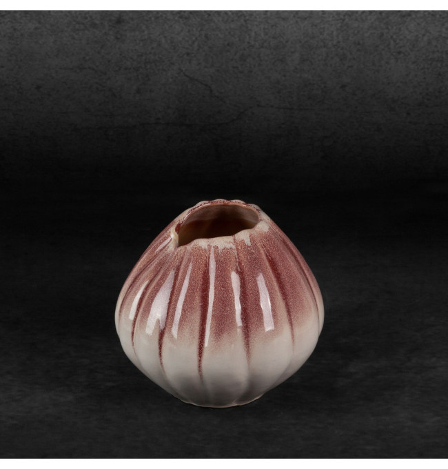 Váza EVITA 03 krémová / růžová