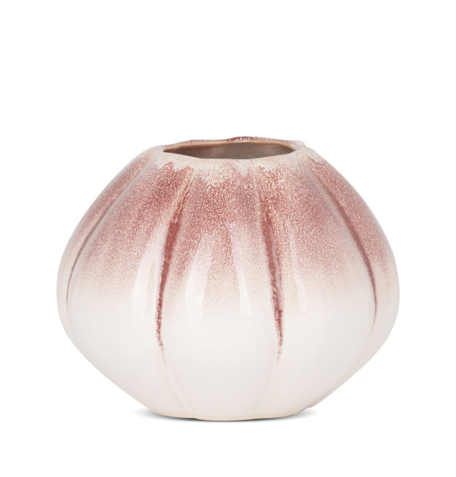 Váza EVITA 03 krémová / růžová