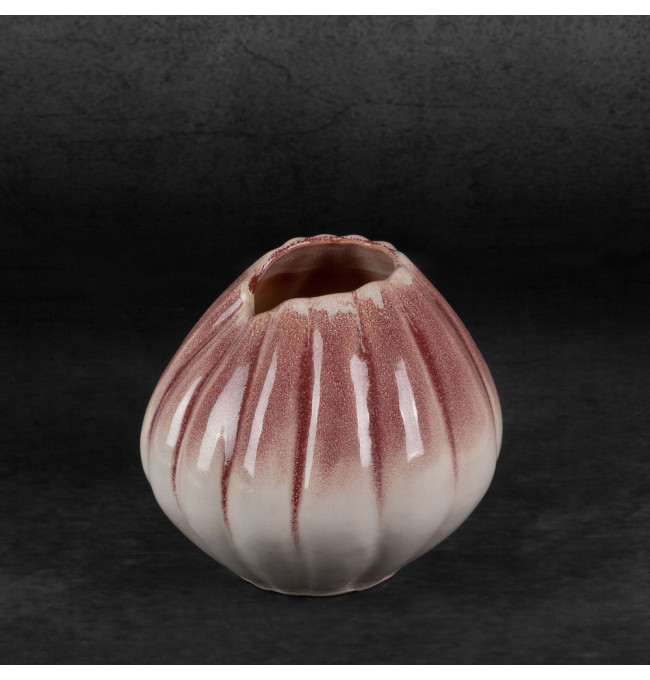 Váza EVITA 04 krémová / růžová