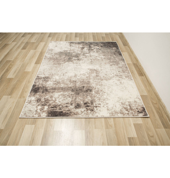 Koberec Dywilan Raw 10 Silver krémový / antracitový / fialový