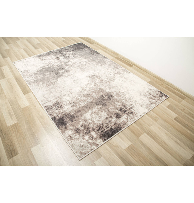 Koberec Dywilan Raw 10 Silver krémový / antracitový / fialový