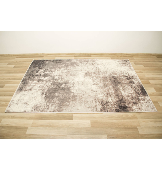 Koberec Dywilan Raw 10 Silver krémový / antracitový / fialový