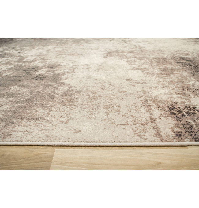 Koberec Dywilan Raw 10 Silver krémový / antracitový / fialový