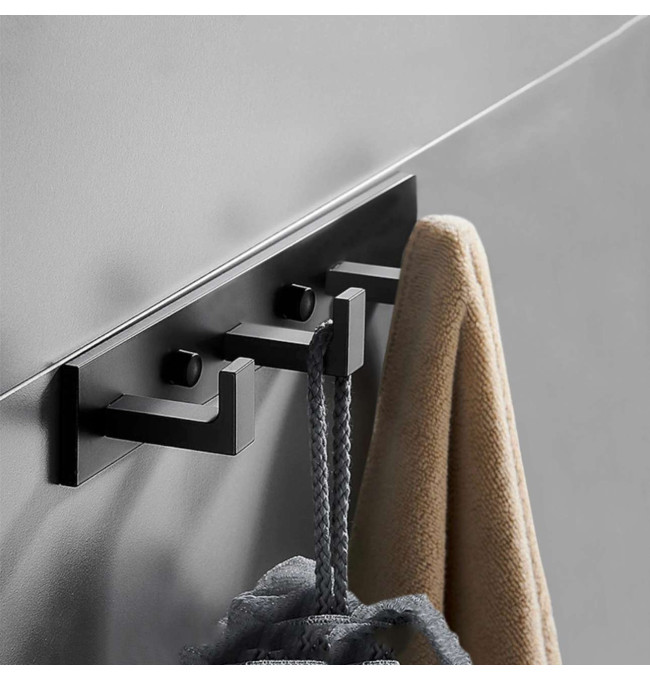 Koupelnový věšák TRIO Loft černý