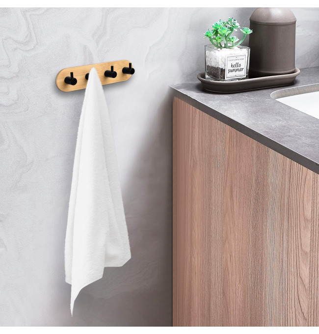 Koupelnový věšák KENDAR 4 háčky