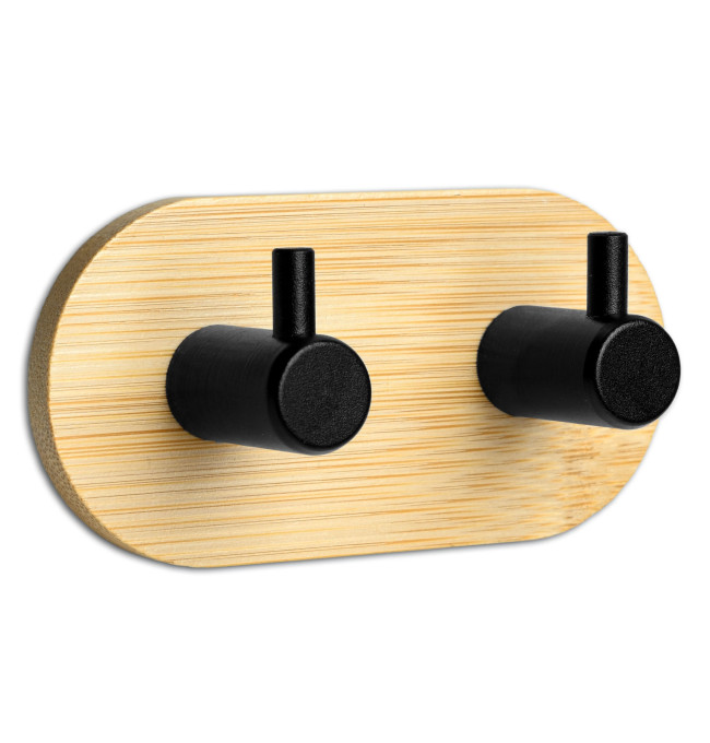 Koupelnový věšák KENDAR 2 háčky