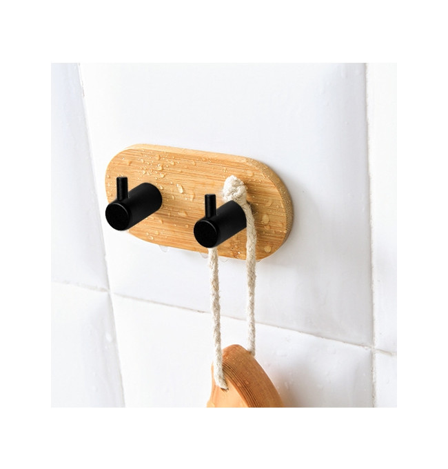 Koupelnový věšák KENDAR 2 háčky