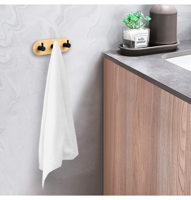 Koupelnový věšák KENDAR 3 háčky