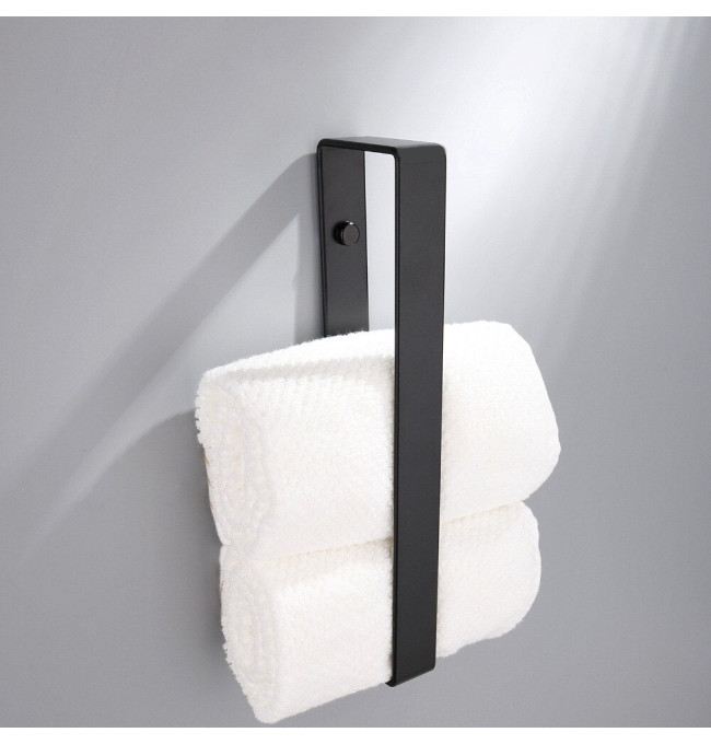 Nástěnný věšák na ručníky KASOS černý