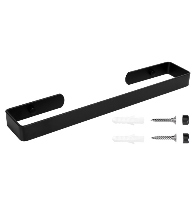 Nástěnný věšák na ručníky KASOS černý