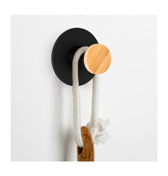 Sada dvou koupelnových věšáků KOVIR černá (2 ks)