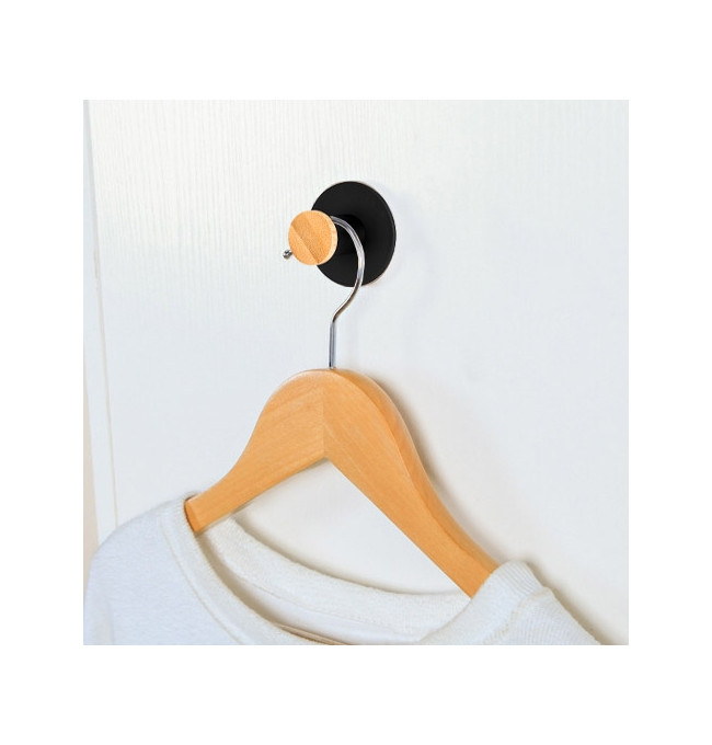 Sada dvou koupelnových věšáků KOVIR černá (2 ks)