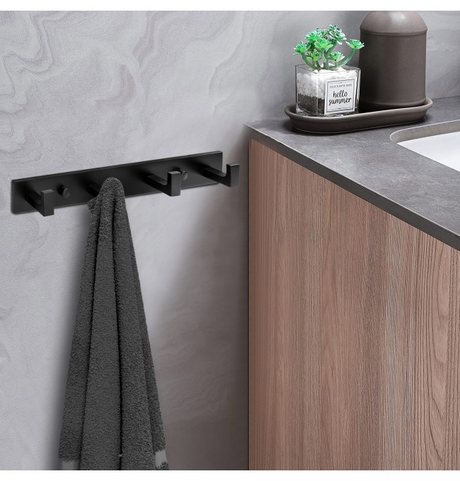 Koupelnový věšák TESSERA černý