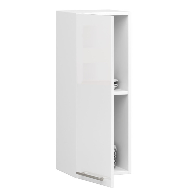 Horní kuchyňská skříňka OLIWIA W 30 H720 bílá, lesk