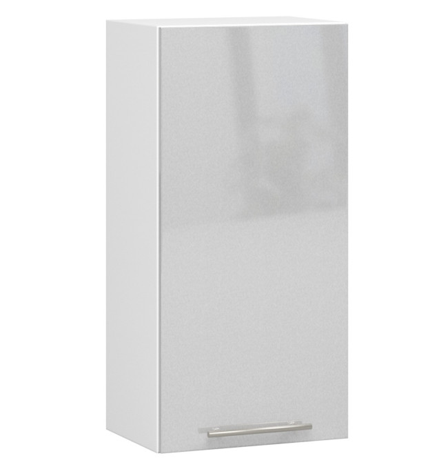 Horní kuchyňská skříňka OLIWIA W 40 H720 bílá / metalická, lesk