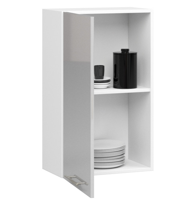 Horní kuchyňská skříňka OLIWIA W 50 H720 bílá / metalická, lesk