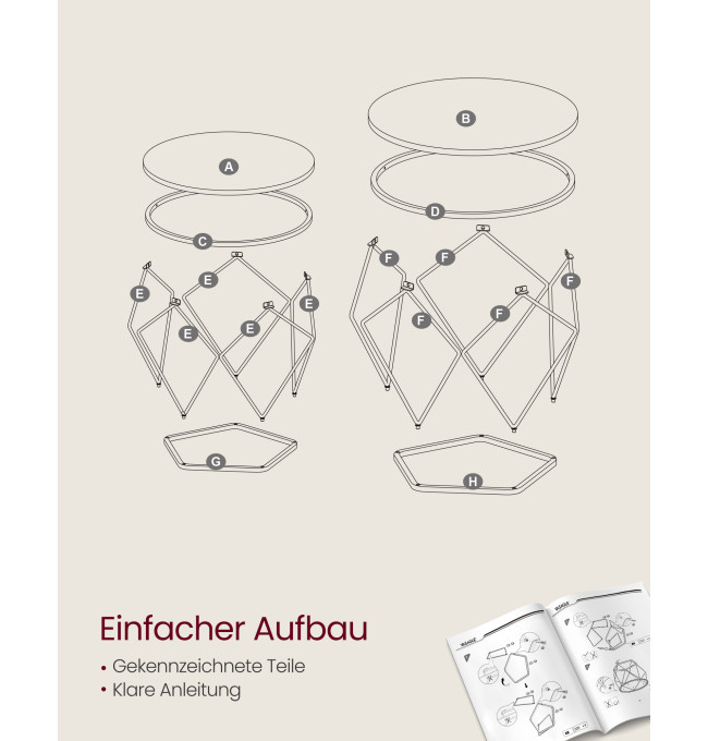 Set konferenčních stolků LGT040B03