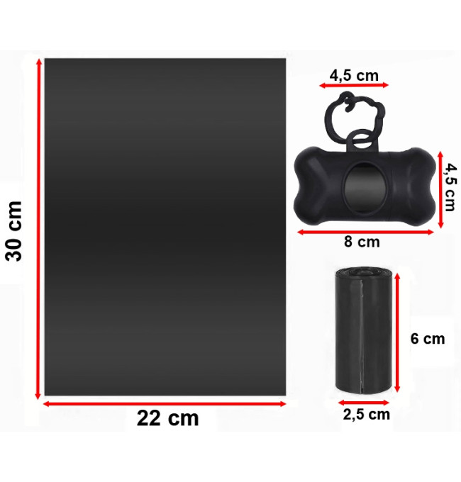 Pouzdro na sáčky pro psy BUSTER s rolkami (70 ks)