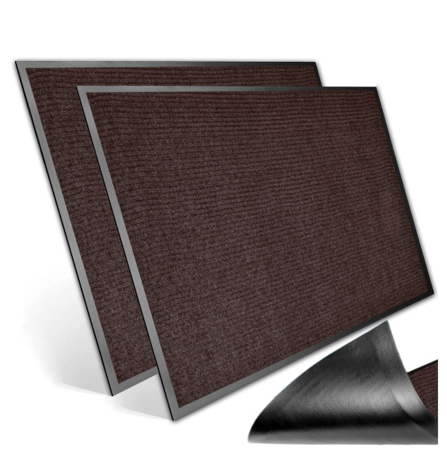 Sada rohožek SEILA hnědá 40x60 cm (2 ks)