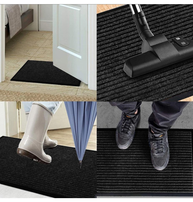 Sada rohožek SEILA černá 40x60 cm (2 ks)