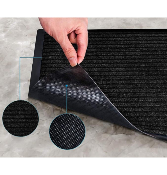 Sada rohožek SEILA černá 40x60 cm (2 ks)