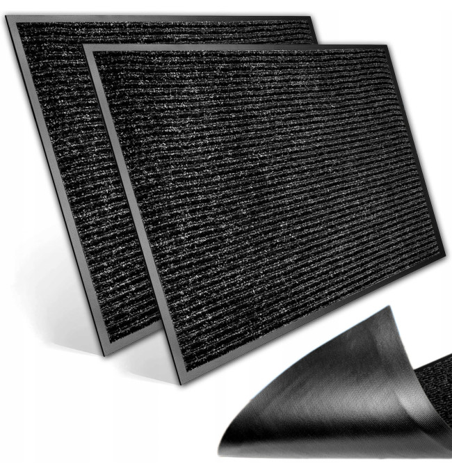 Sada rohožek SEILA černá 40x60 cm (2 ks)