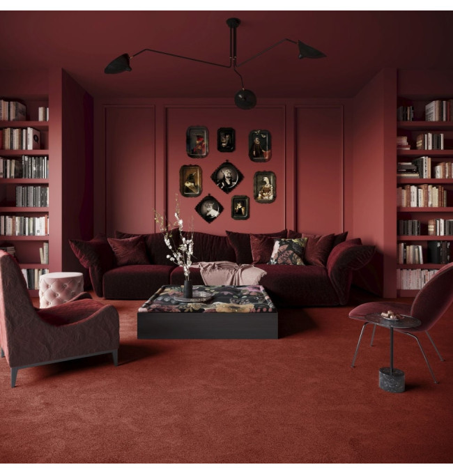 Metrážový koberec SCENERY červený