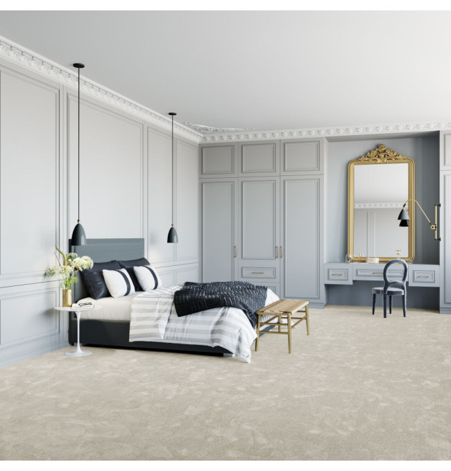 Metrážový koberec SEDUCTION bílý