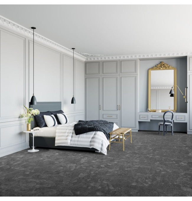Metrážový koberec SEDUCTION grafitový