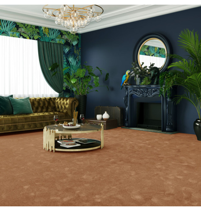 Metrážový koberec SEDUCTION měděný