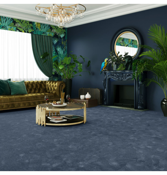 Metrážový koberec SEDUCTION modrý