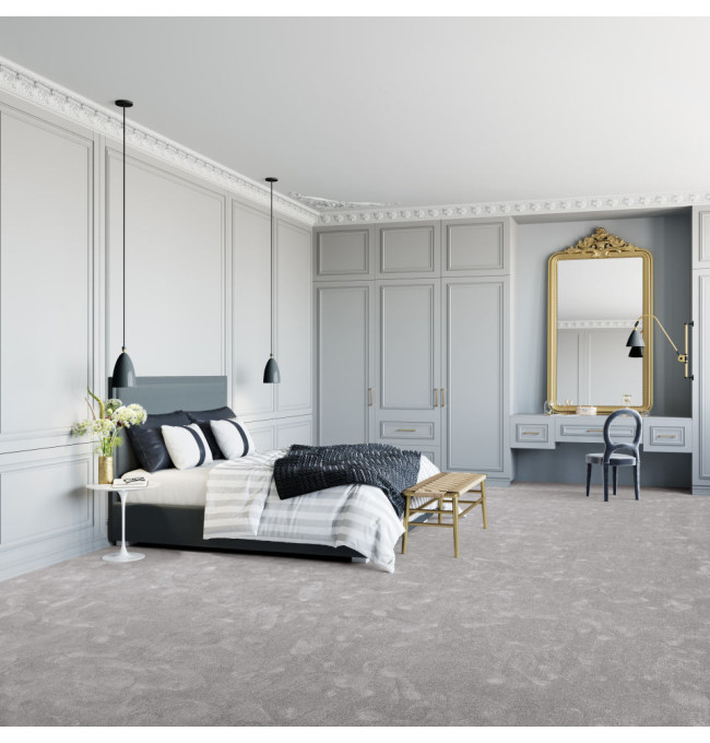 Metrážový koberec SEDUCTION šedý