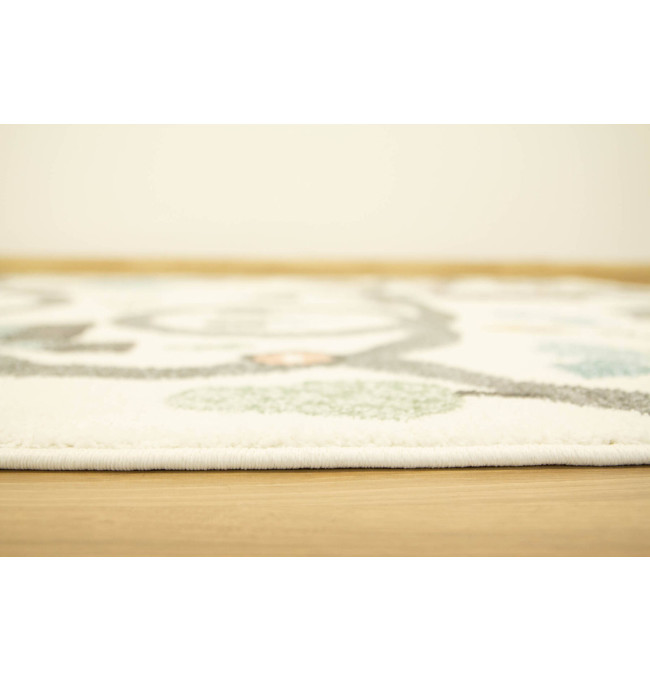 Metrážový koberec Lima 9376A uličky, krémový / světle šedý