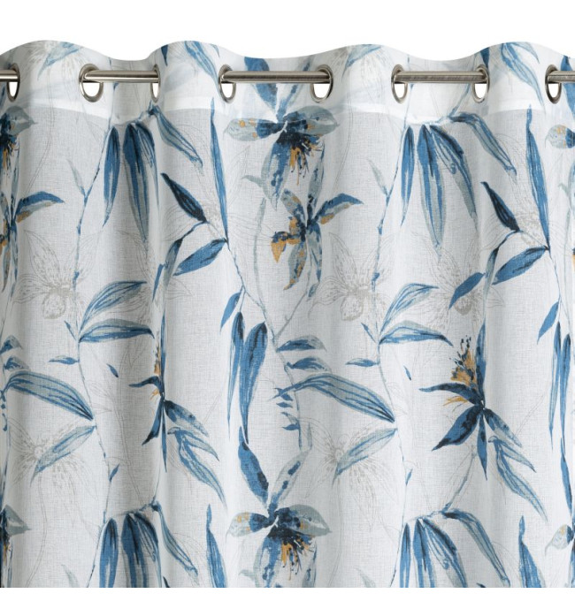 Záclona AIDA bílo-modrá - na průchodkách