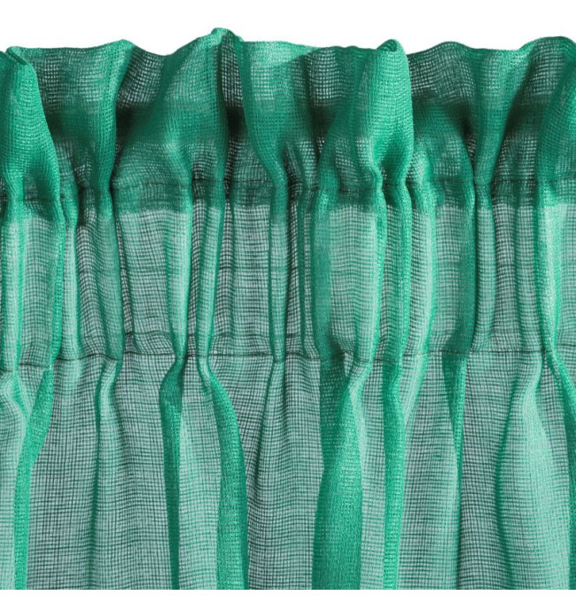 Hotová záclona METIS zelená - s tunelem