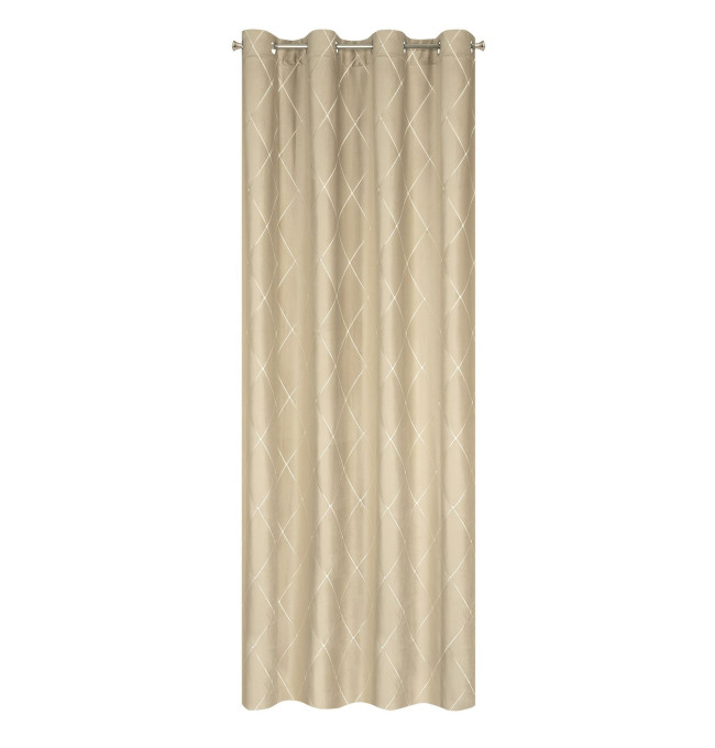 Hotový závěs PIERRE CARDIN MARGO béžový / zlatý - na průchodkách